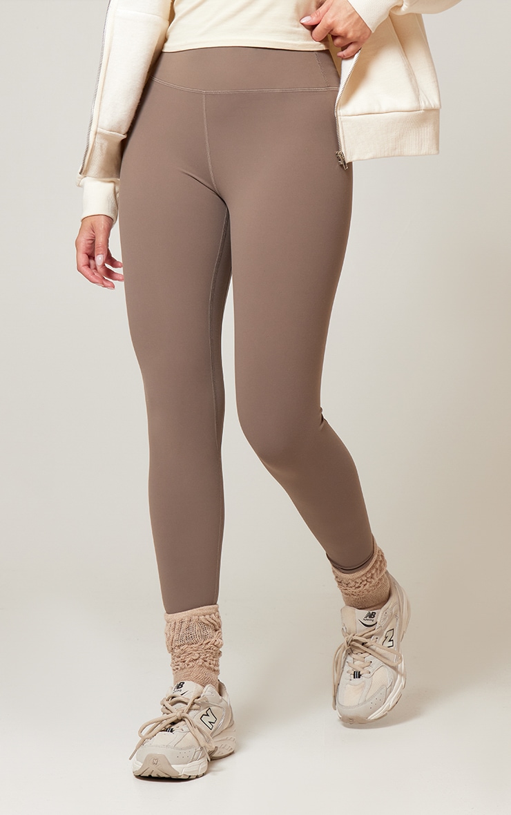 Brown Sculpt High Waist Leggings image 2