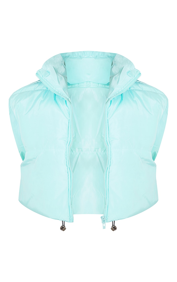 Aqua Toggle Hem Cropped Vest image 5