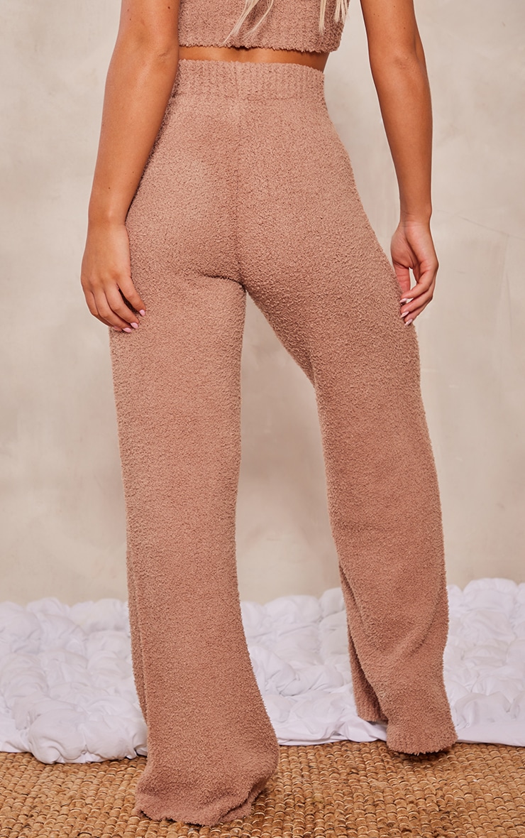 Brown Teddy Knit Pants image 3