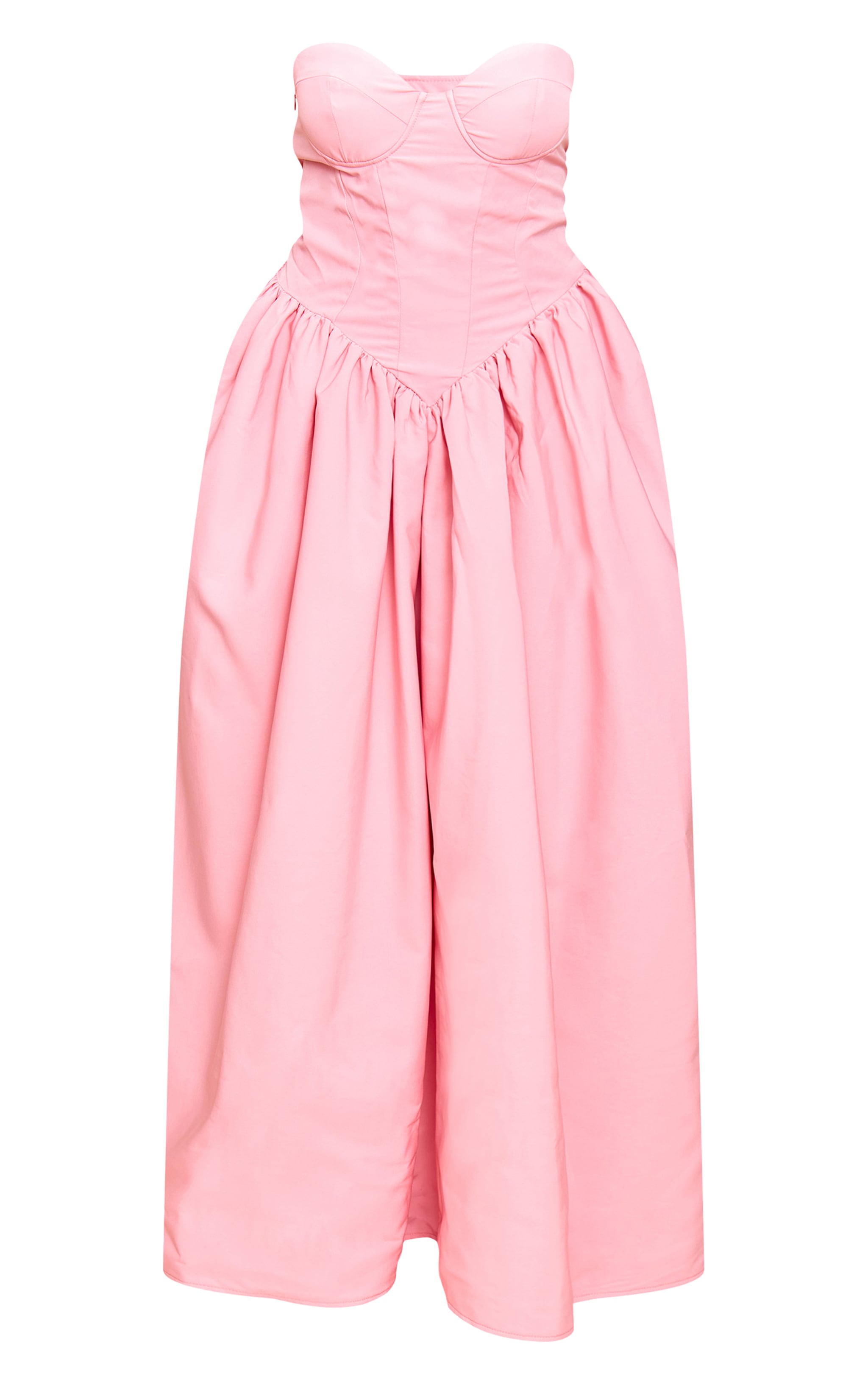Shape Robe longue droite rose tendre à détail corset image 5