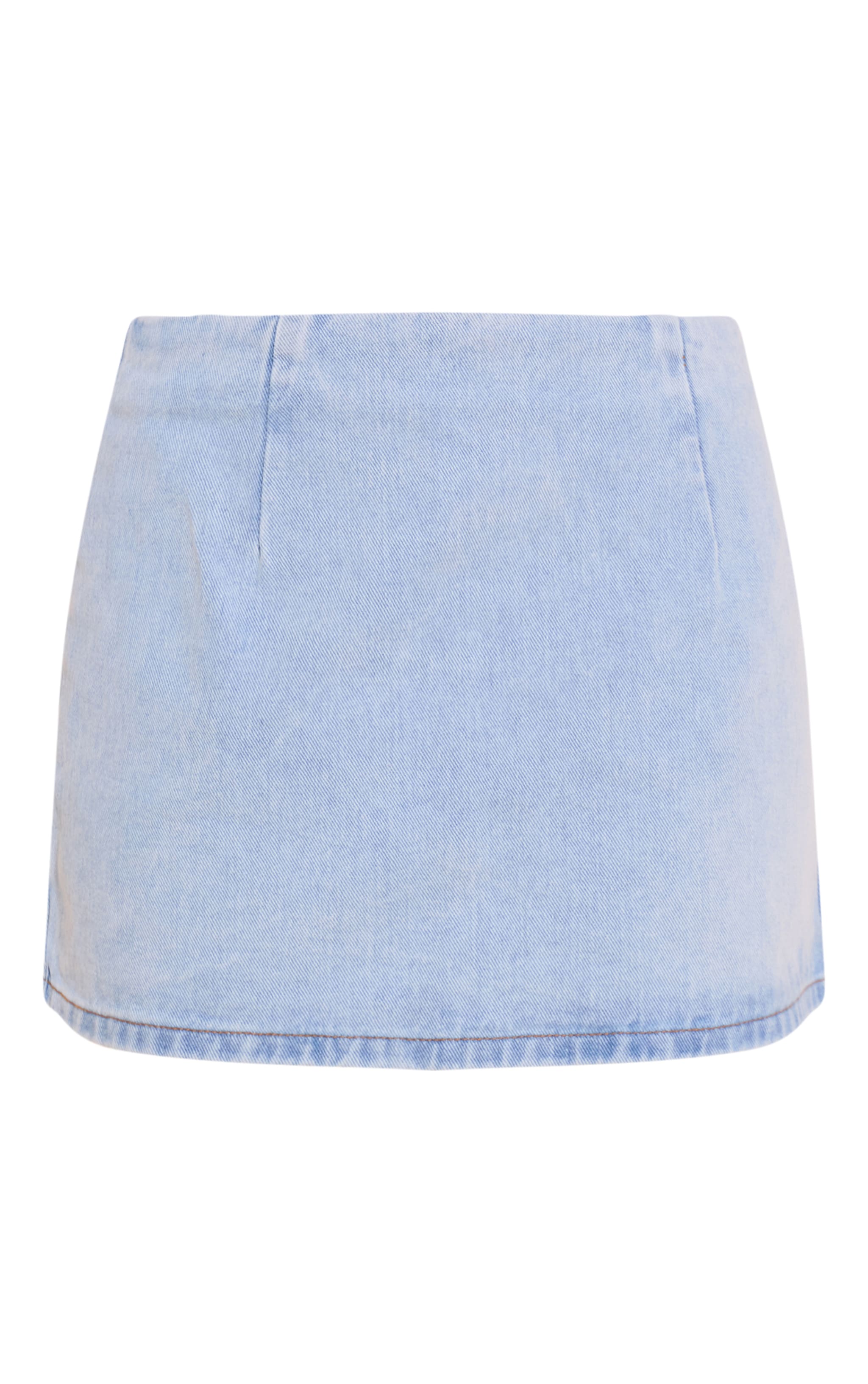 Petite Light Blue Denim Mini Skirt image 6