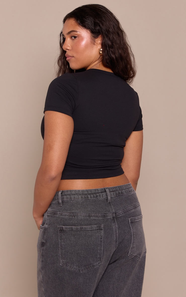 Shape Black Built In Bra Sculpt Short Sleeve T-shirt image 2