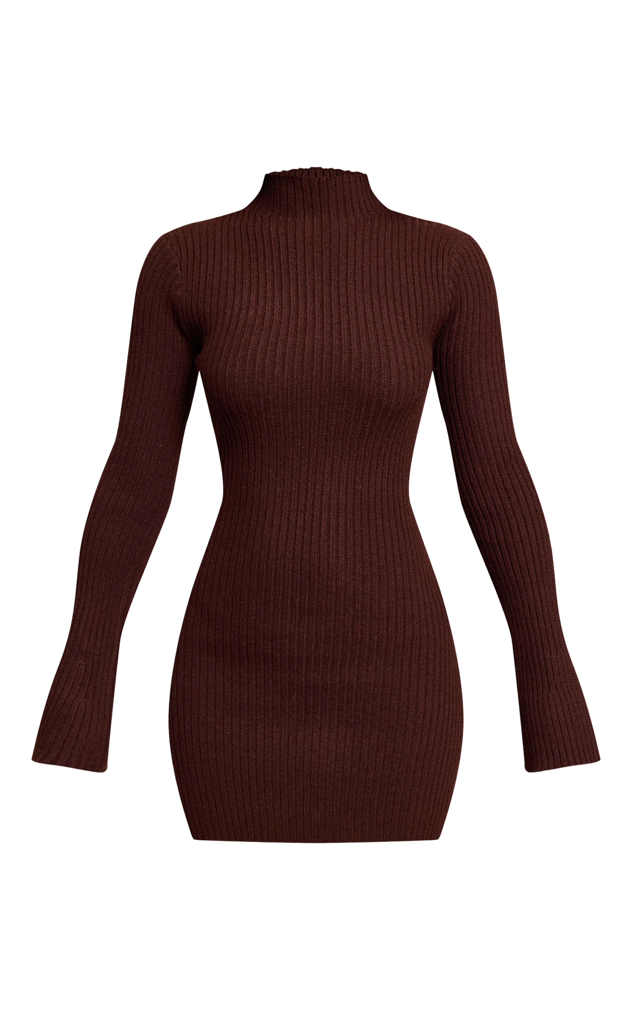 Petite Chocolate Knit Shift Mini Dress image 5