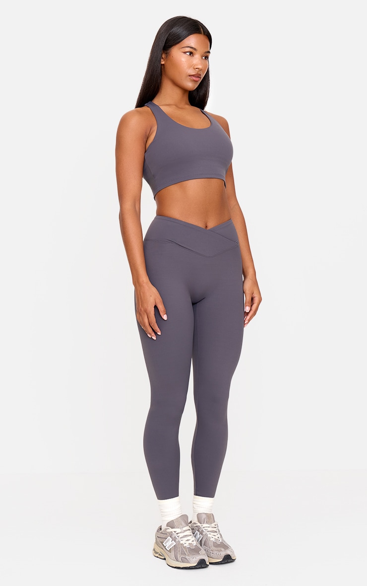 Charcoal Ultimate Sculpt Double Layer Padded Sports Bra image 3