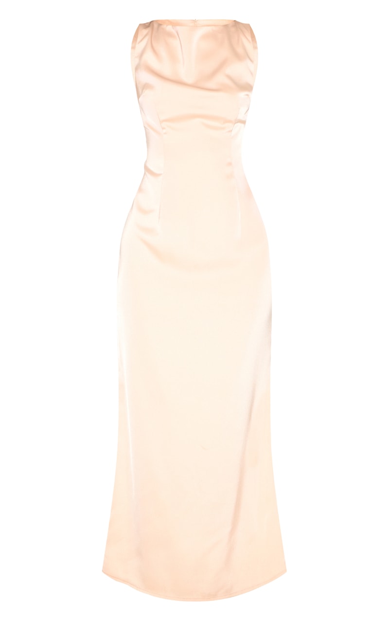 Marine Mist Sequin Knit Maxi Dress Champagne