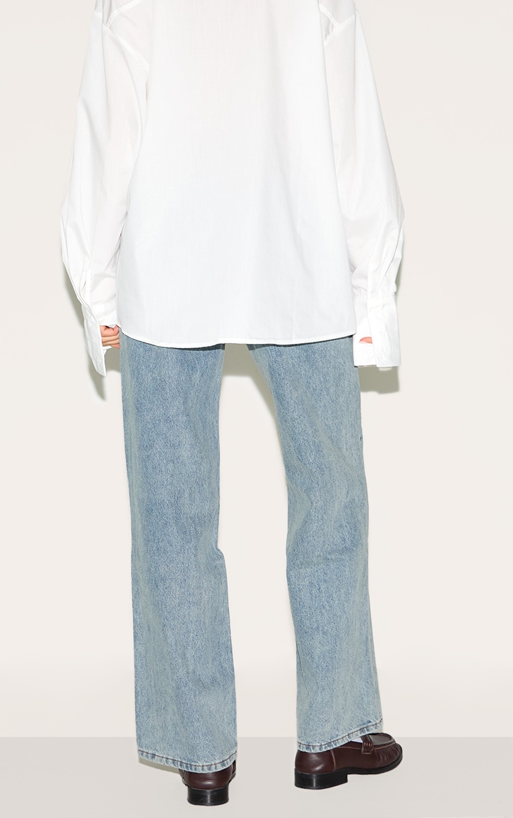 Vintage Wash Low Rise No Waistband Straight Leg image 3