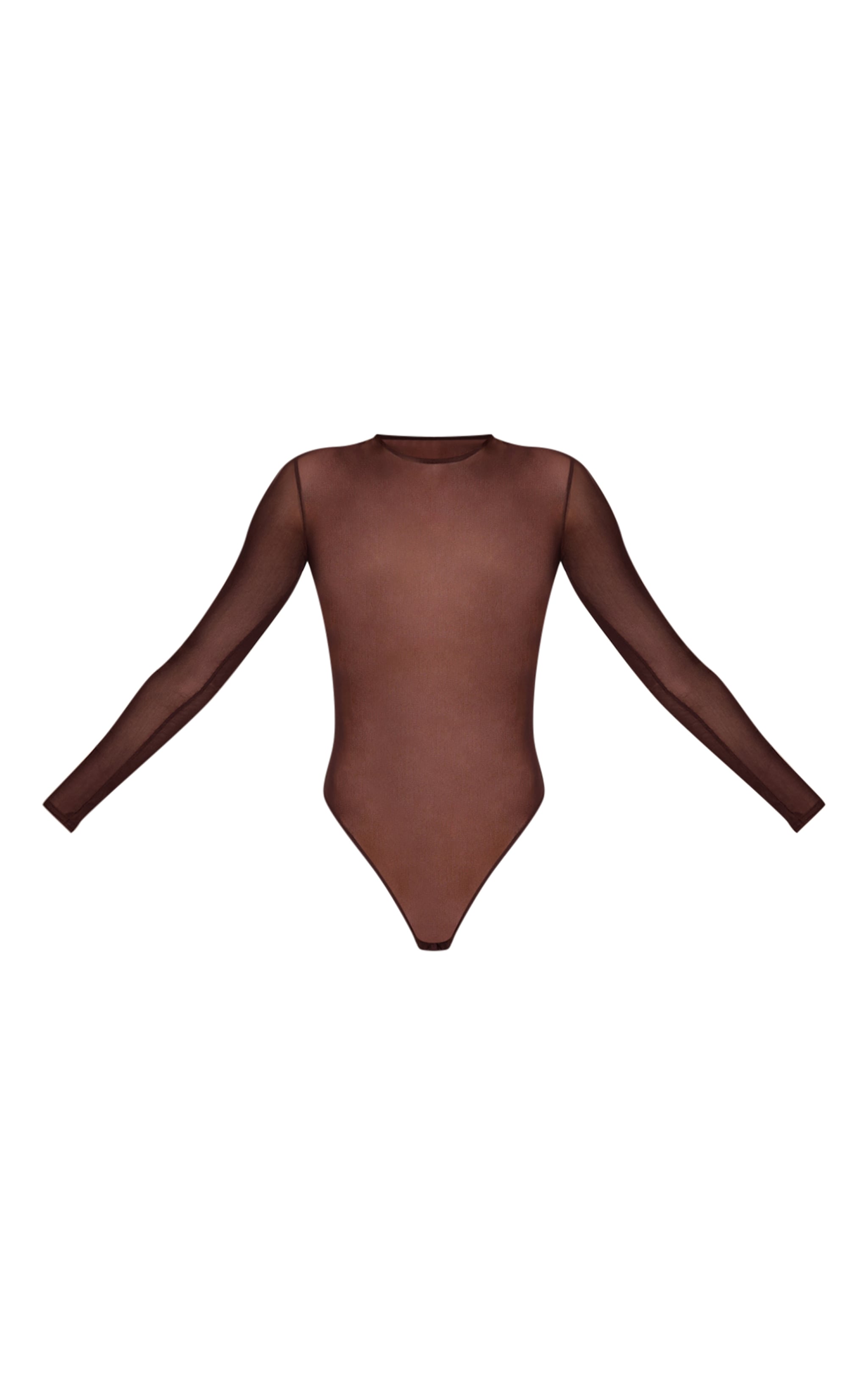 PLT Label Chocolate Mesh Bodysuit image 5