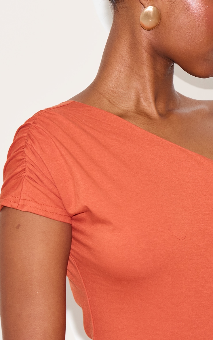 Paprika One Shoulder Asymmetric Top image 4