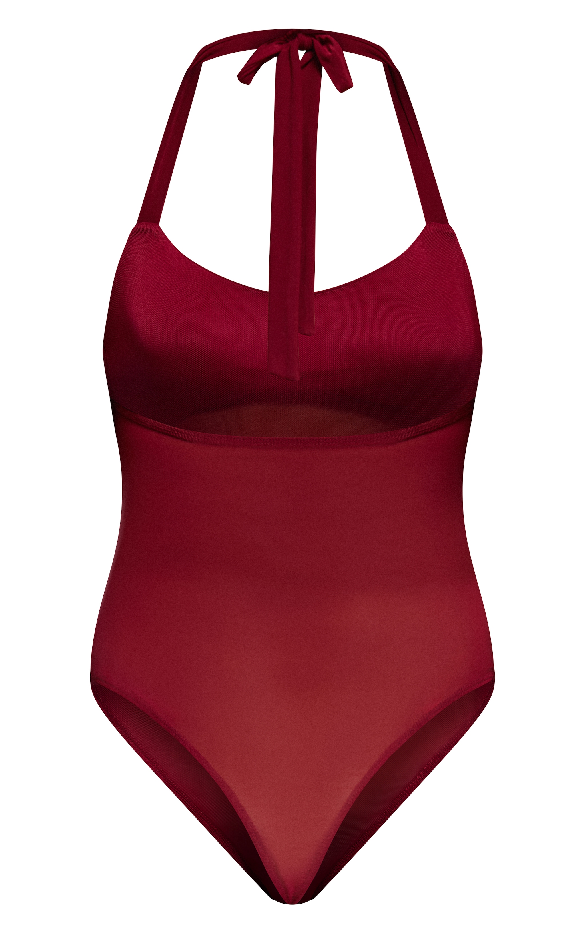Wine Bust Detail Mesh Halterneck Bodysuit image 6