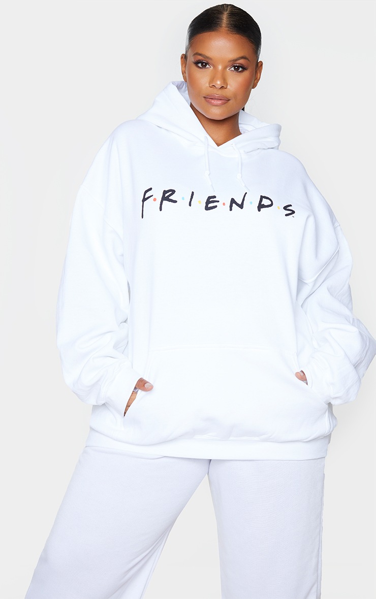 Plus Friends Front And Back Printed Hoodie