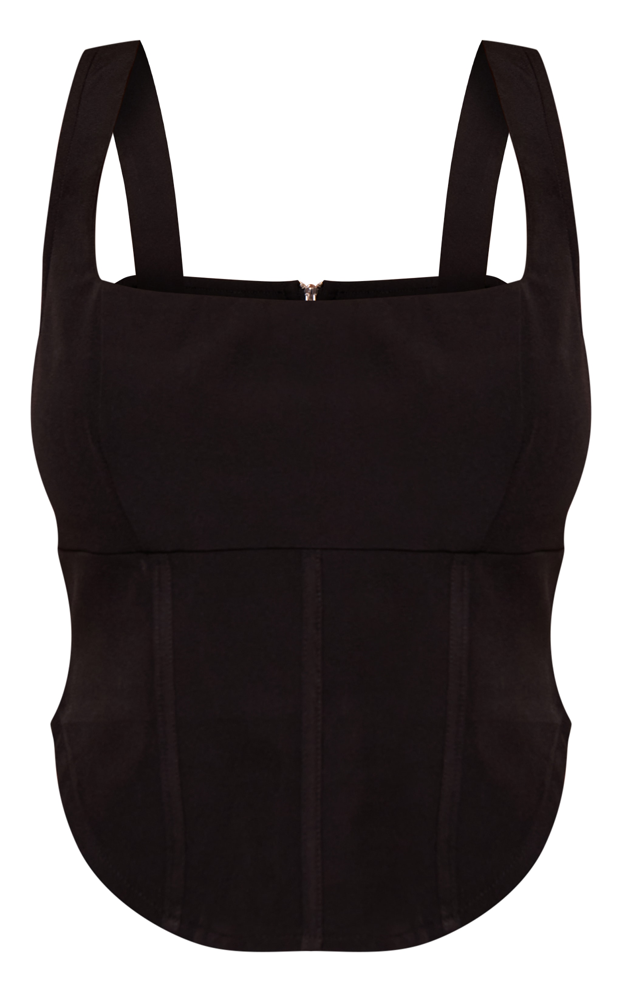 Shape BLACK square neck Corset Top image 5