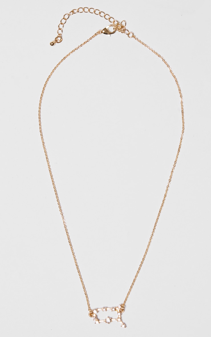 Collier plaqué or signe astrologique gémeaux image 3