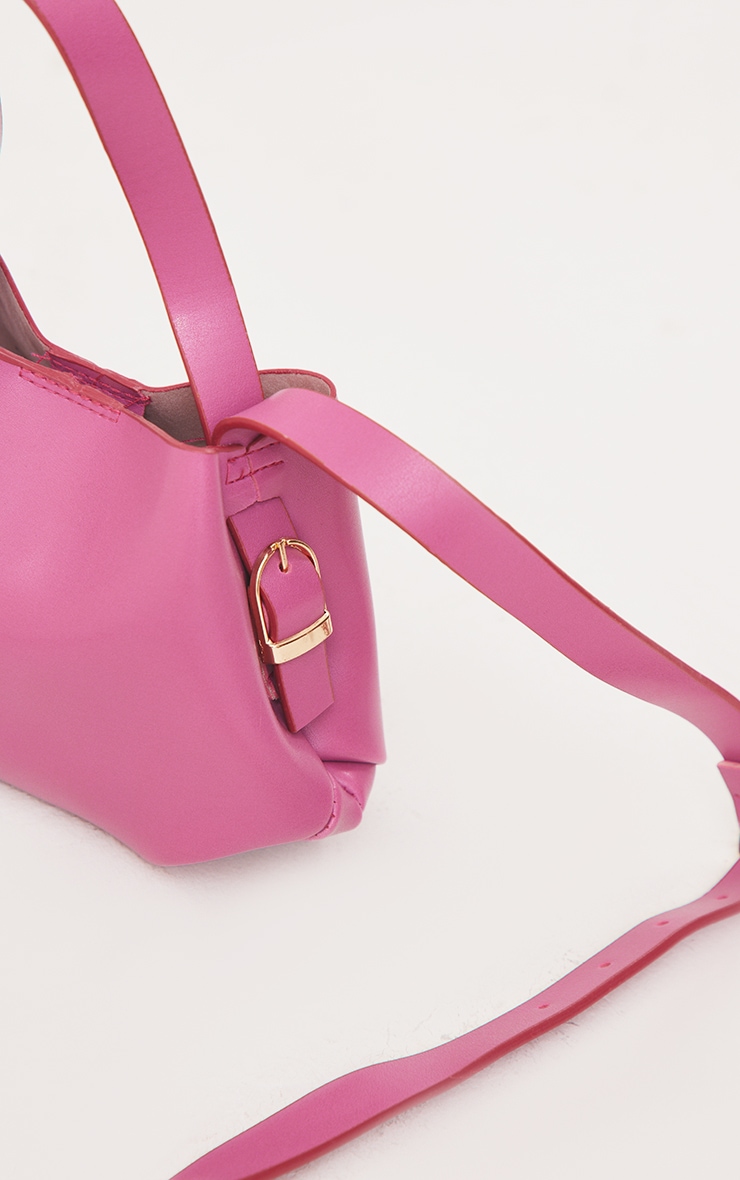 Pink Squared Bucket Cross Body Bag PrettyLittleThing USA