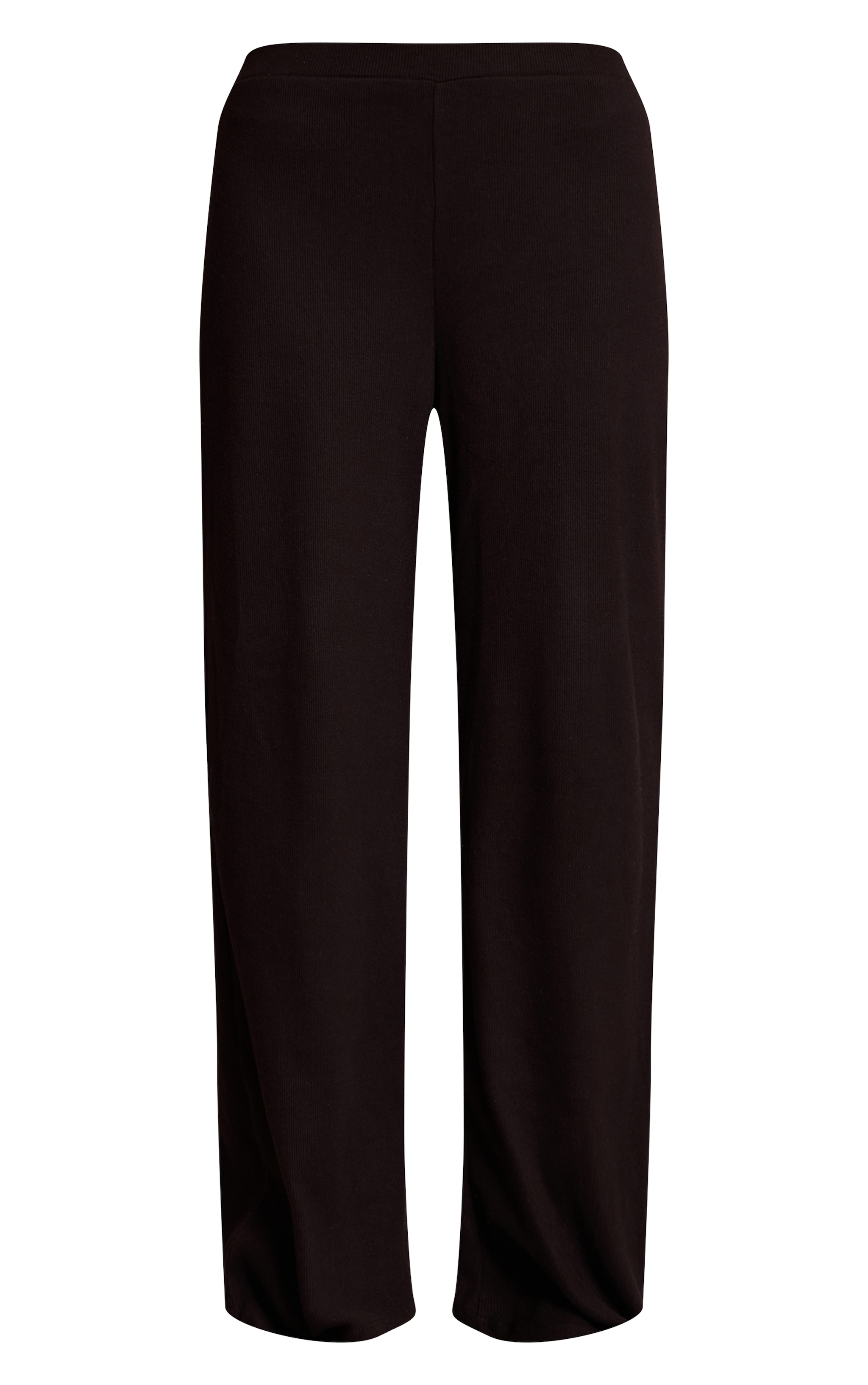 Pantalon large côtelé brossé noir image 5