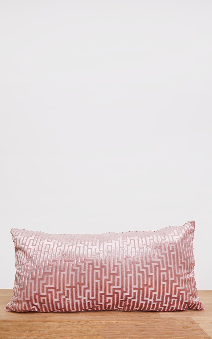 pink rectangle cushion