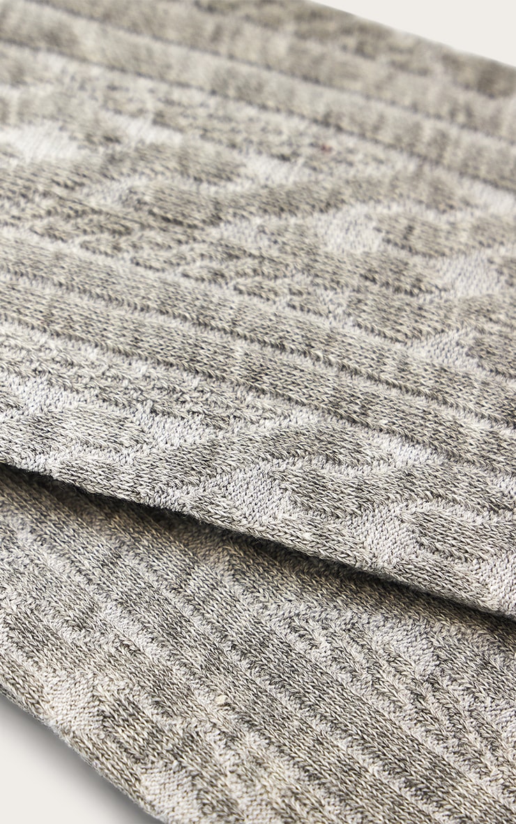 Chaussettes hautes en mesh gris clair image 3