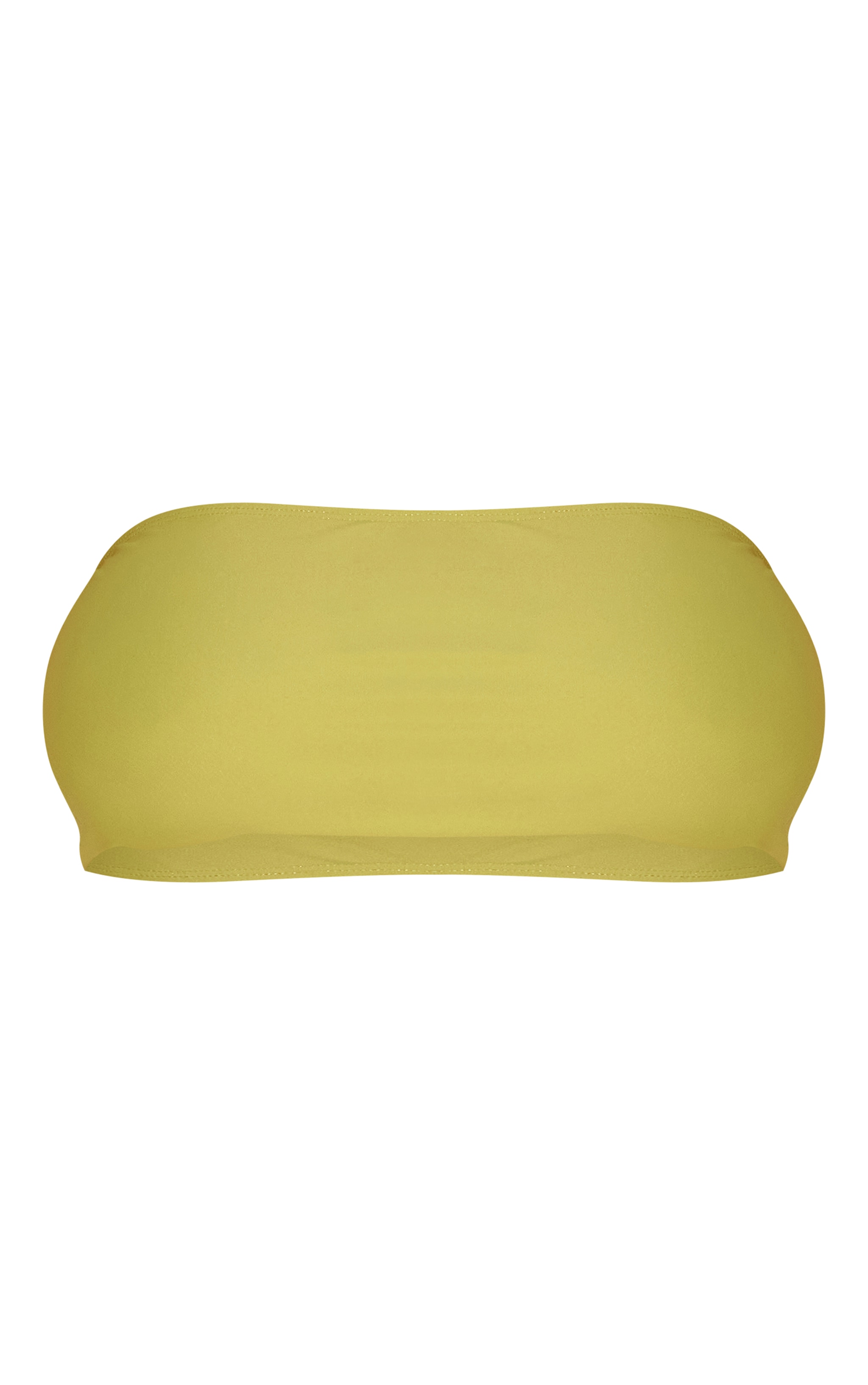Plus Olive Basic Bandeau Bikini Top image 1