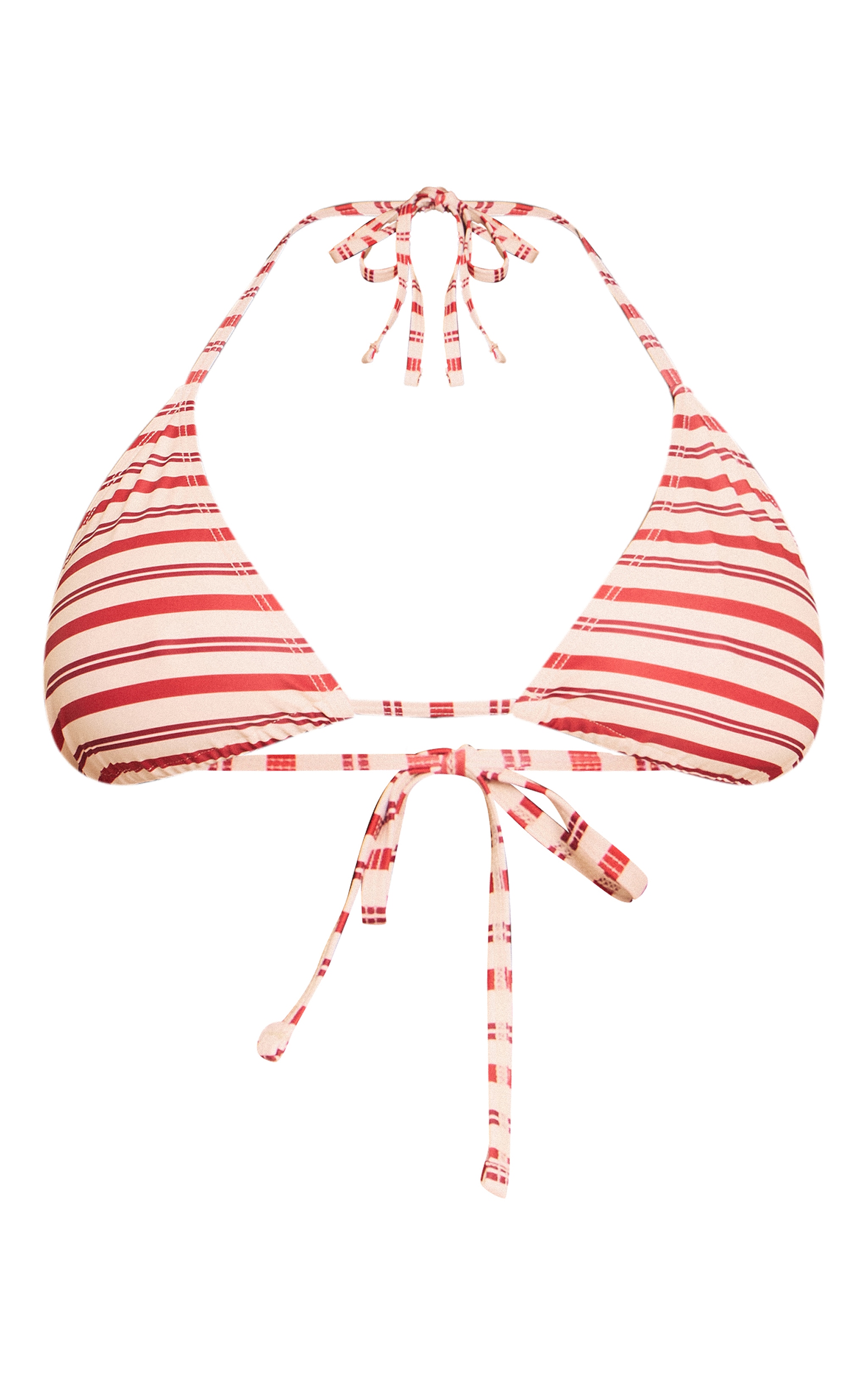 Plus Red Stripe Tanga Bikini Bottoms image 5