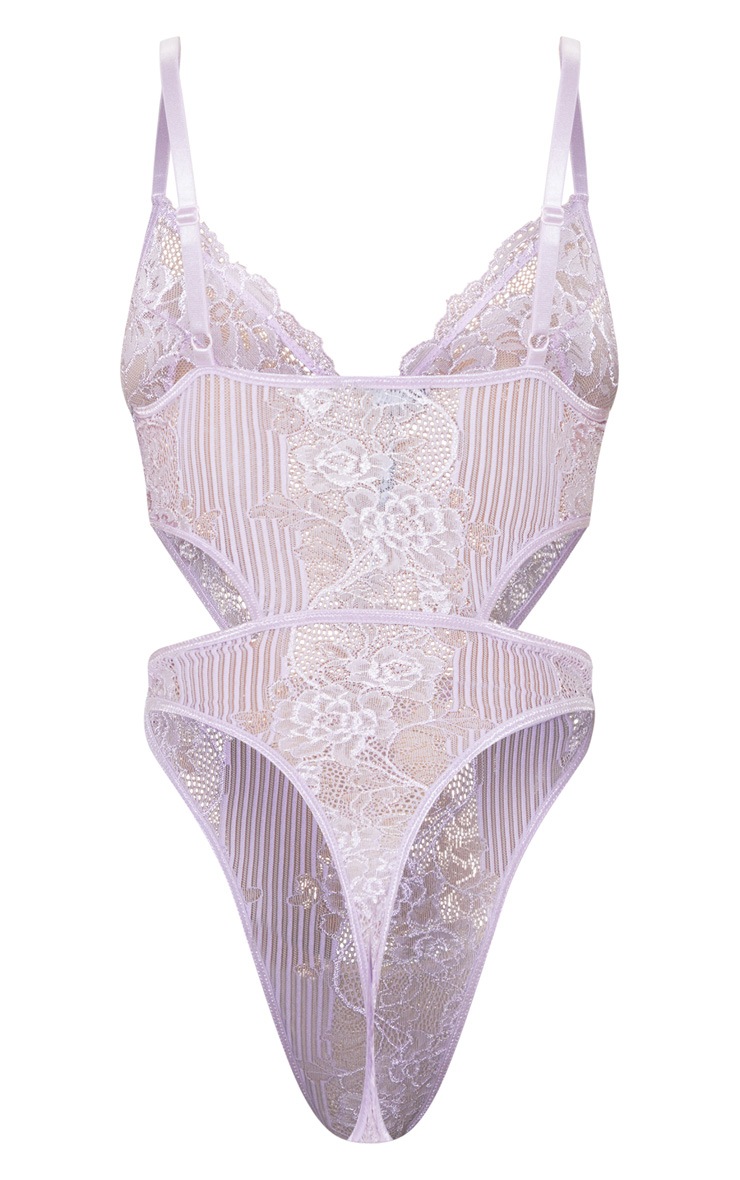 lilac lace insert high leg cupped body 7 days Lilac lace insert high leg cupped body 7 days debenhams