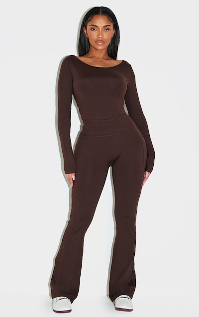Shape Chocolate Sculpt Active High Waisted Seam Flared Pants
