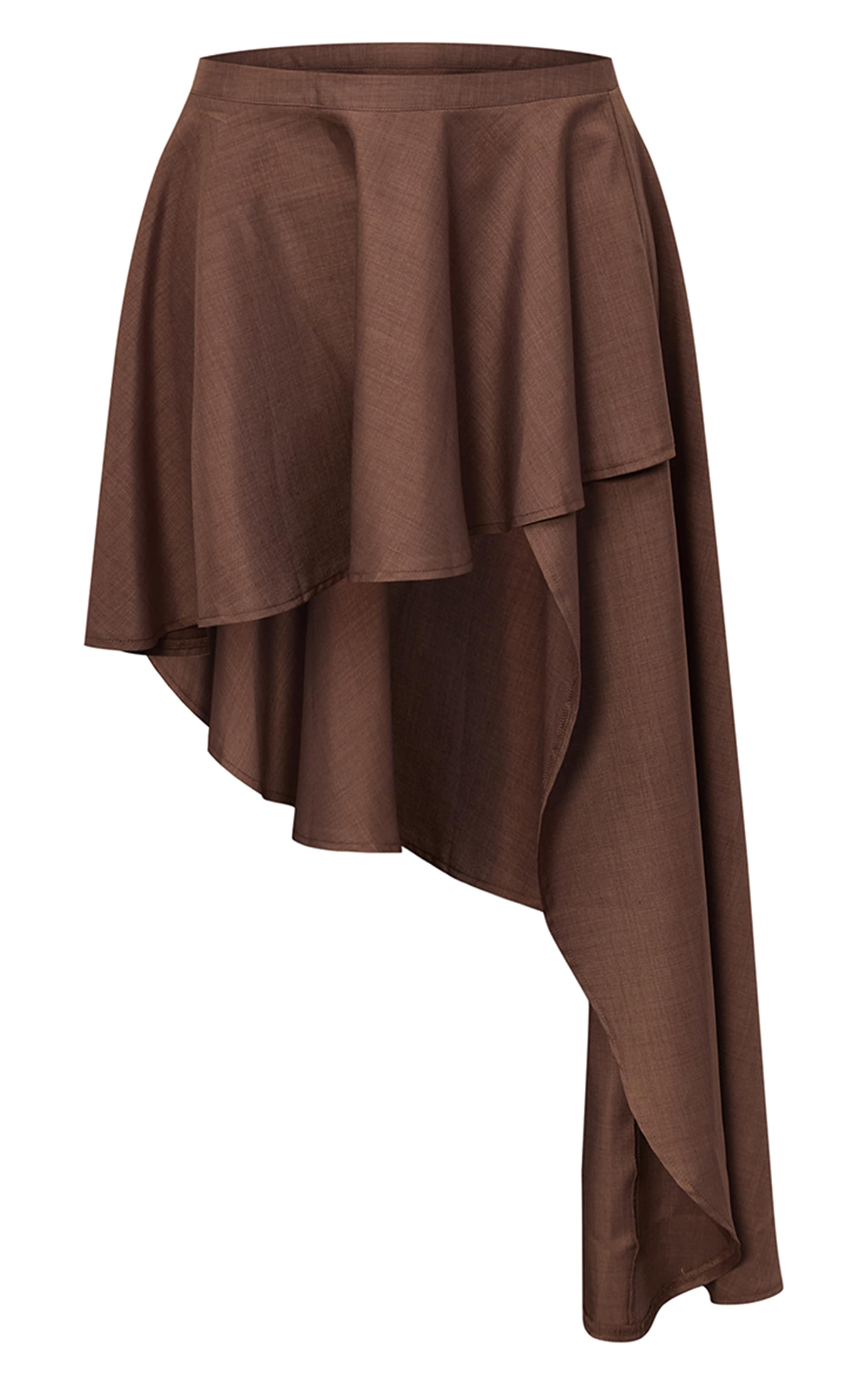 Mushroom Woven Layered Asymmetric Skirt image 7