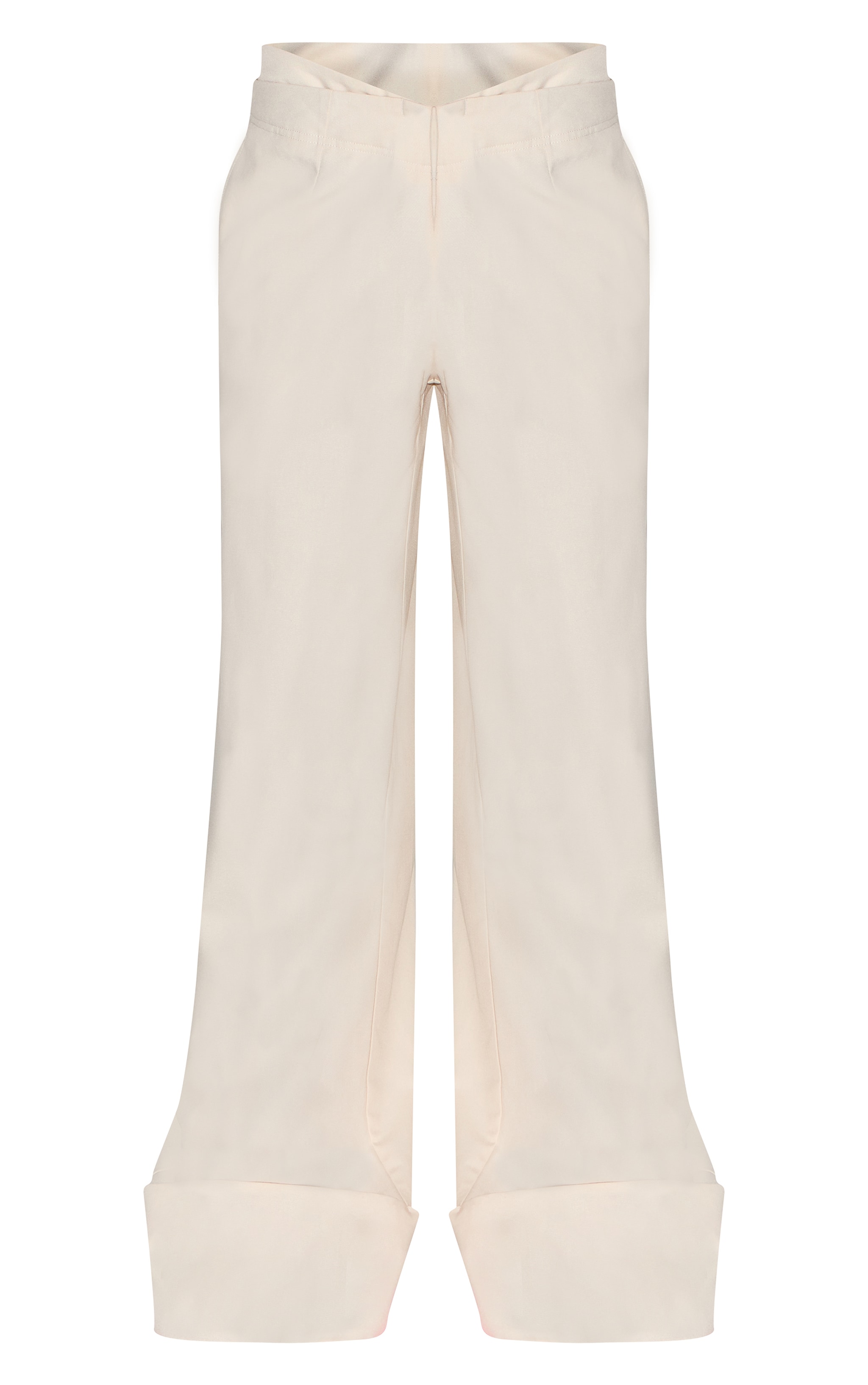 Stone Tailored Woven Turn Up Wide Leg Pants image 5