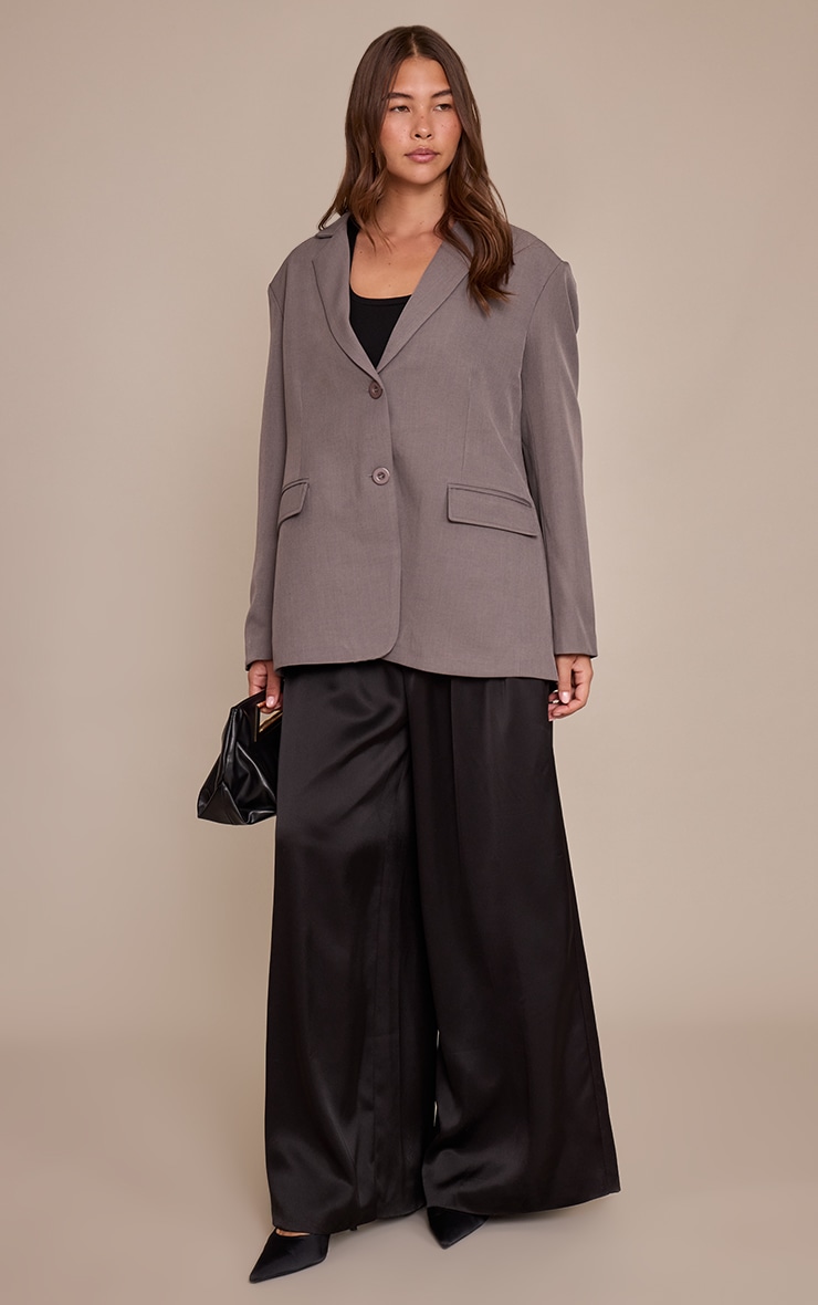 Charcoal Oversized Blazer image 3