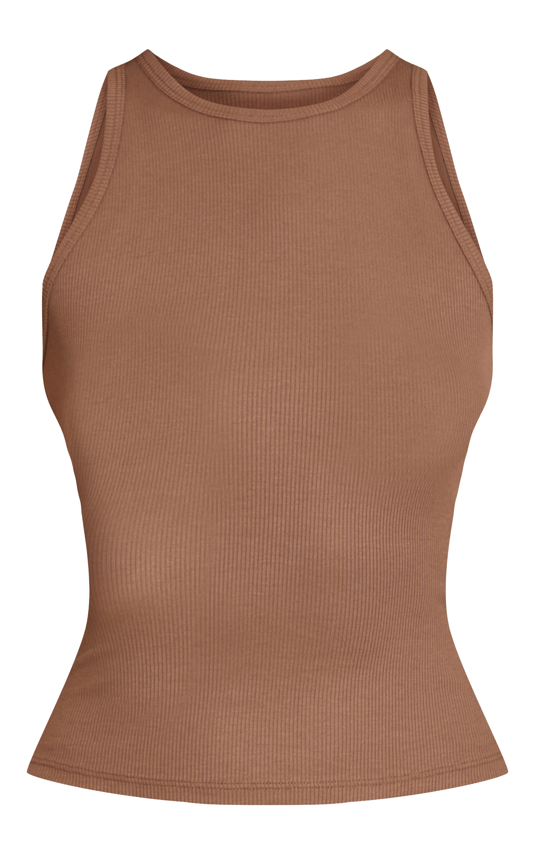 Mushroom Soft Rib Racer Neck Vest Top image 5