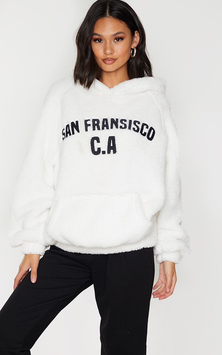 White Borg San Francisco Hoodie