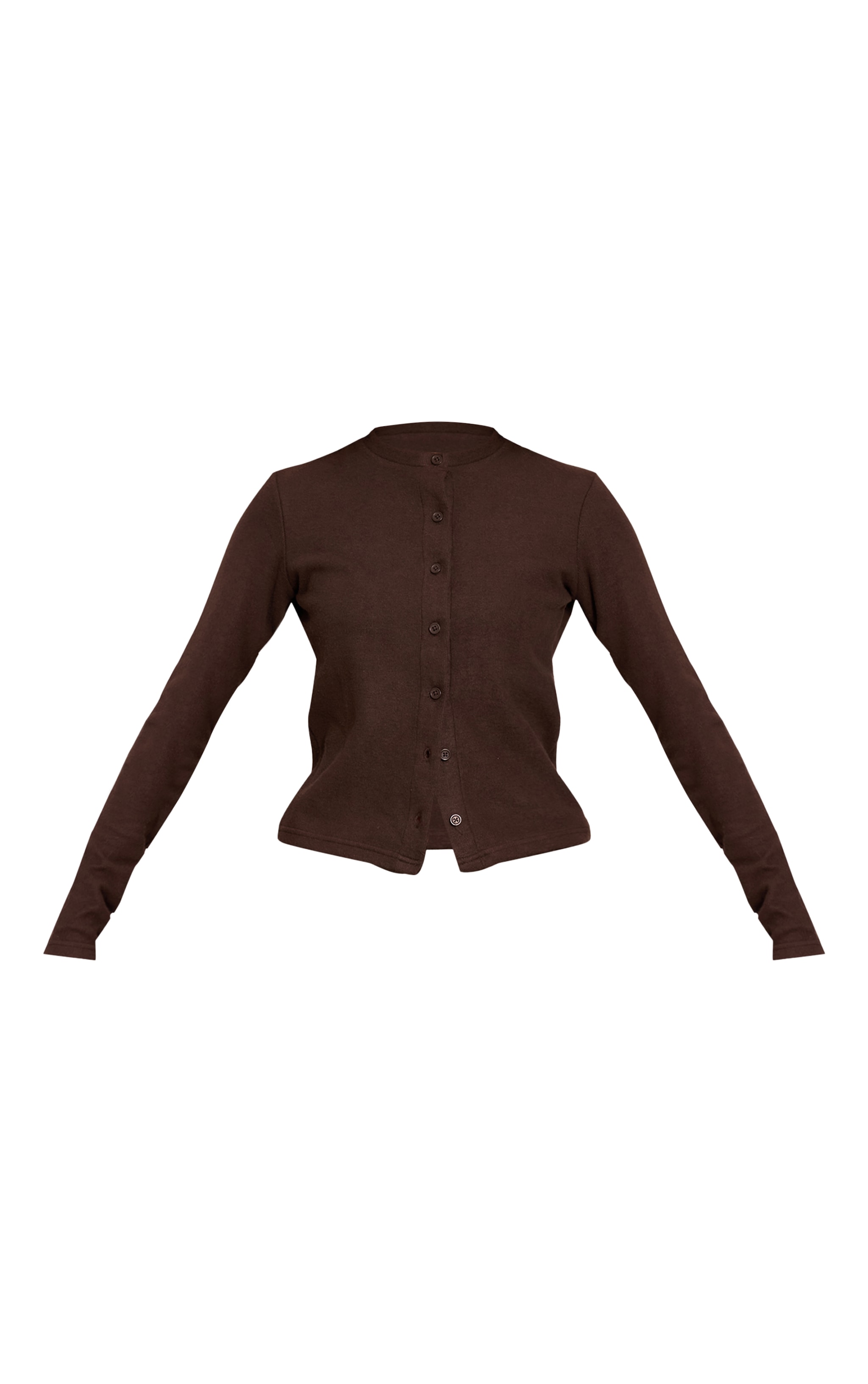 Chocolate Soft Touch Button Down Top image 5