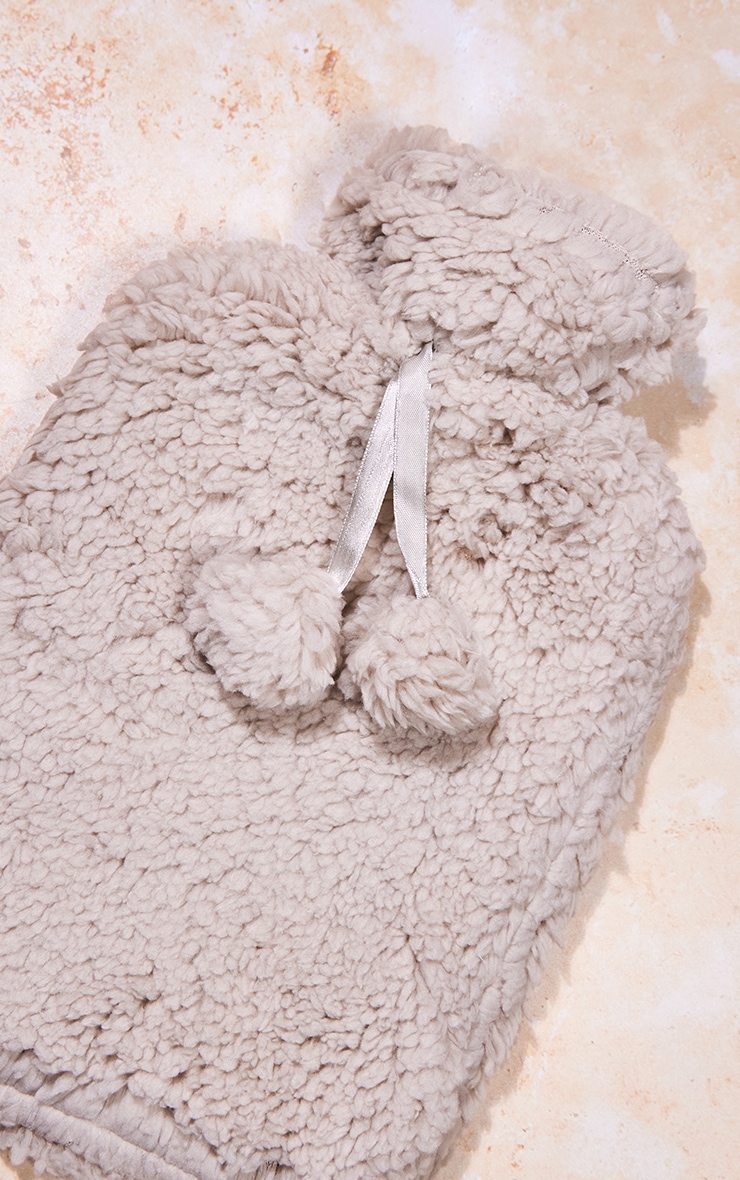 Teddy Hot Water Bottle Grey image 3