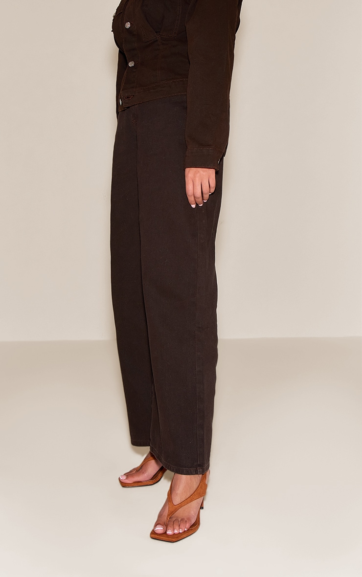 Tan Toe Thong Square Toe Heeled Sandal image 1