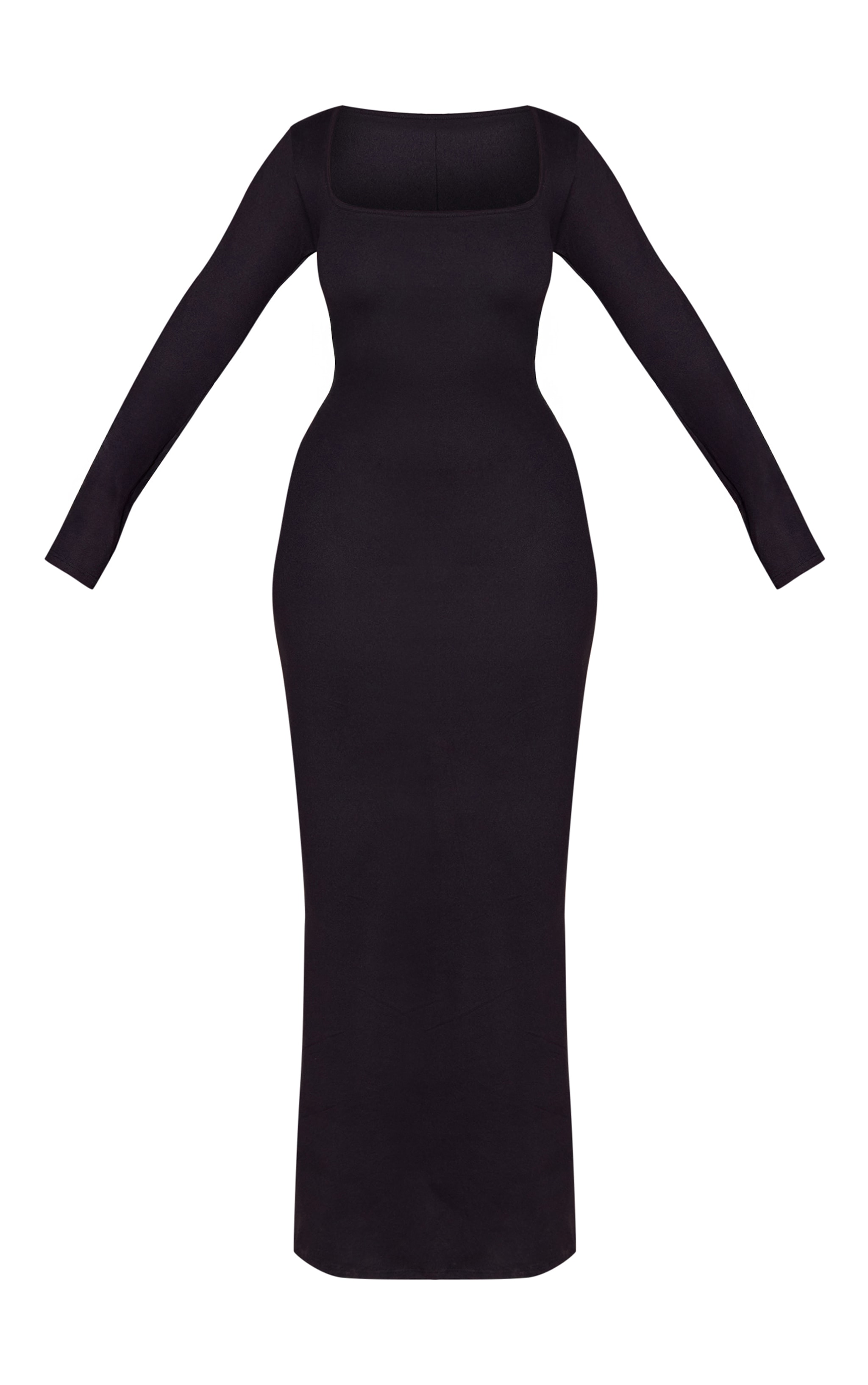 Shape Black Soft Touch Square Neck Maxi Dress image 5