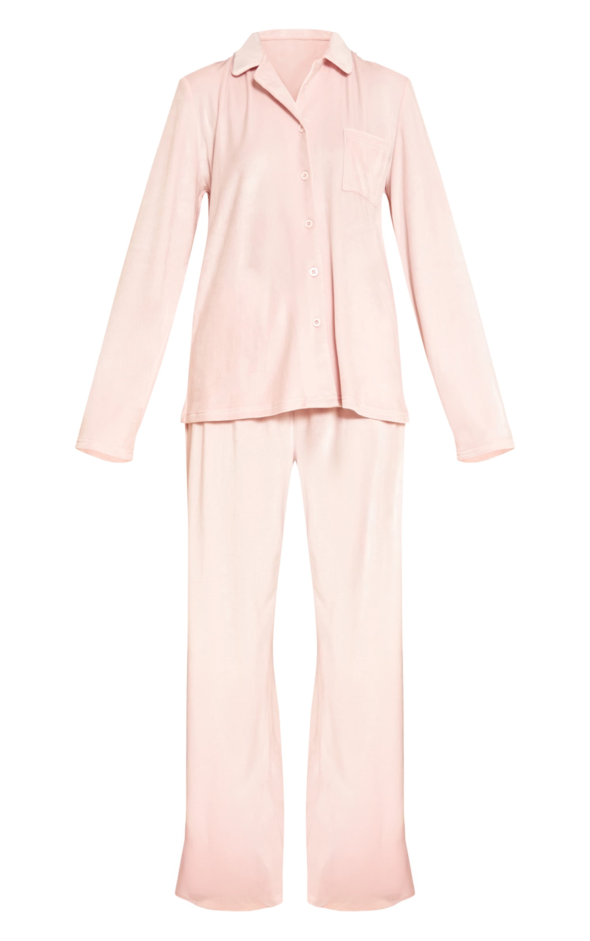 Ensemble de pyjama doux rose à lisérés contrastants image 5