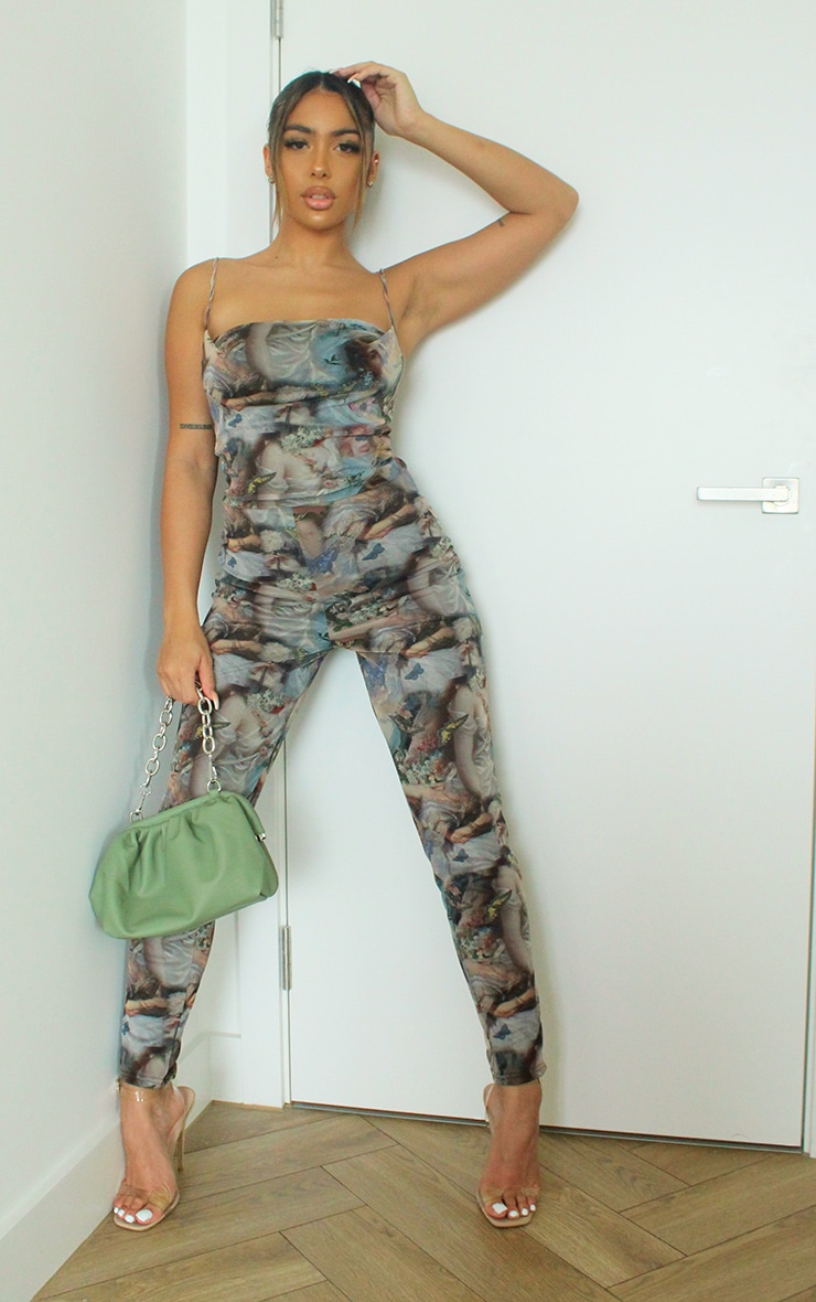 pretty little thing mesh jumpsuit