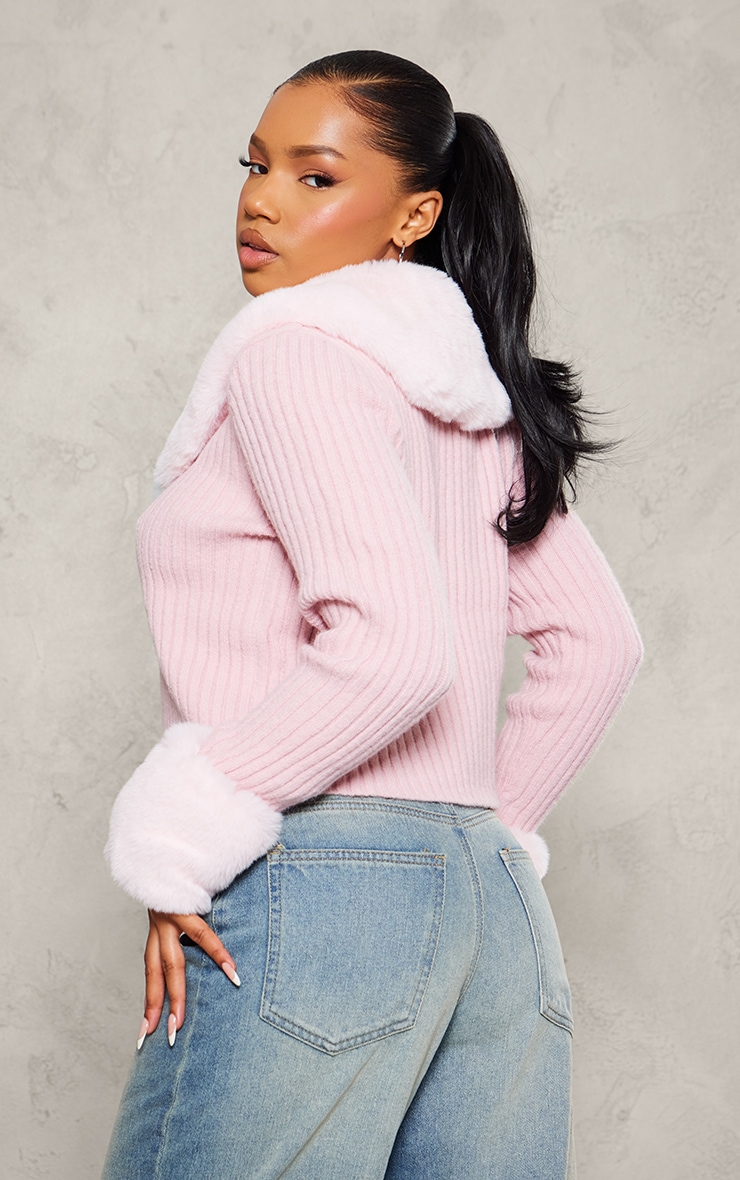 Faux fur top store