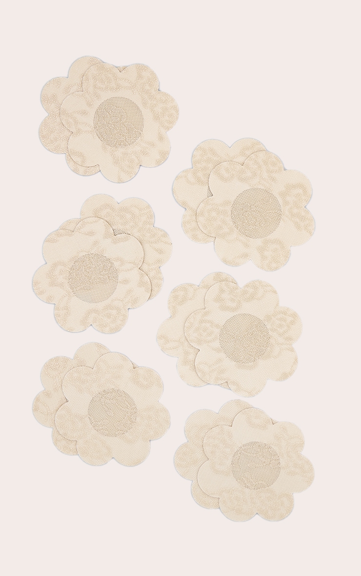 Nude 6 Pack Lace Nipple Covers image 2