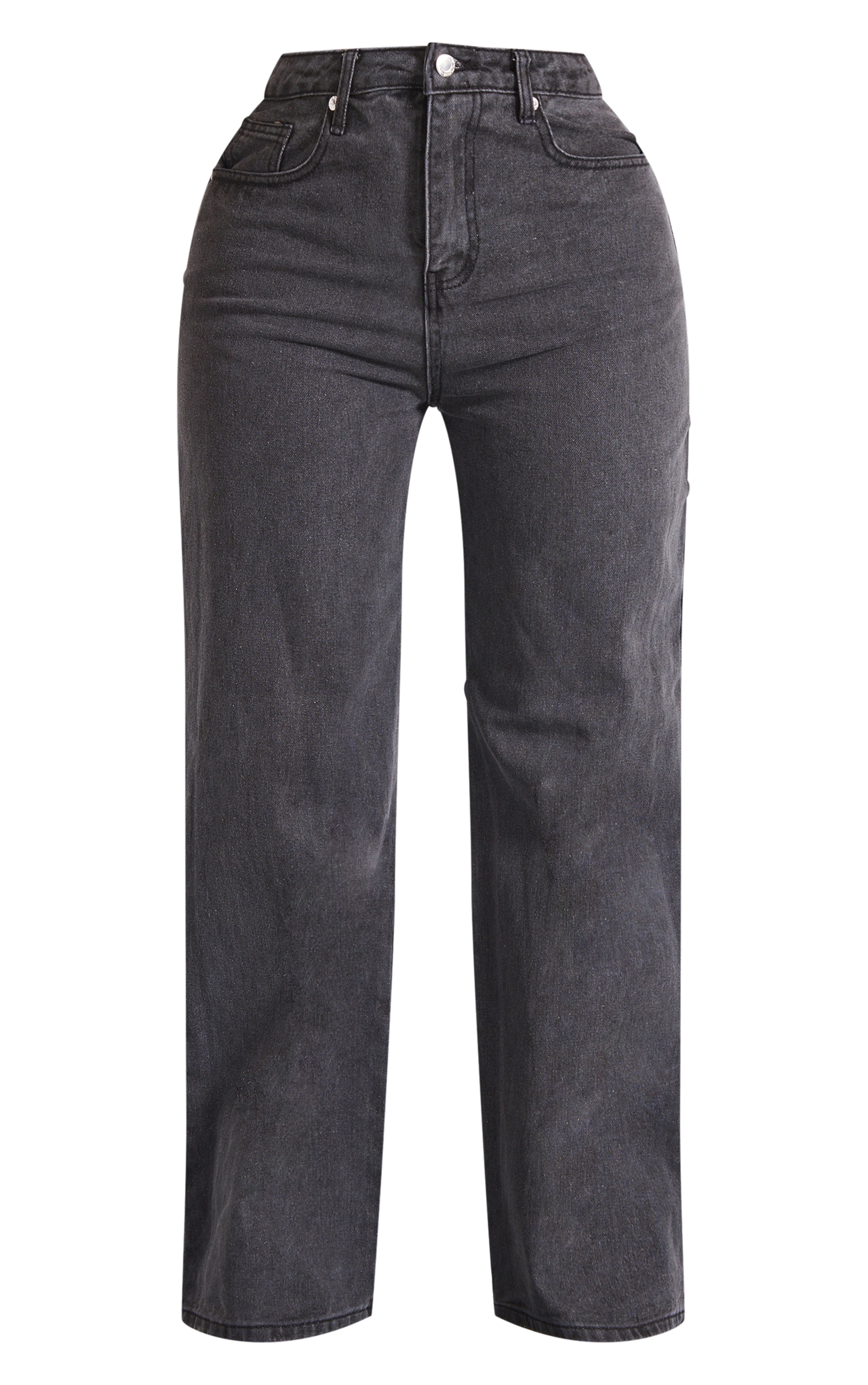デニム・ジーパン Cut line rivet point wide washed denim pants black Rivet Denim Jeans, Washed Black – Butter Goods USA
