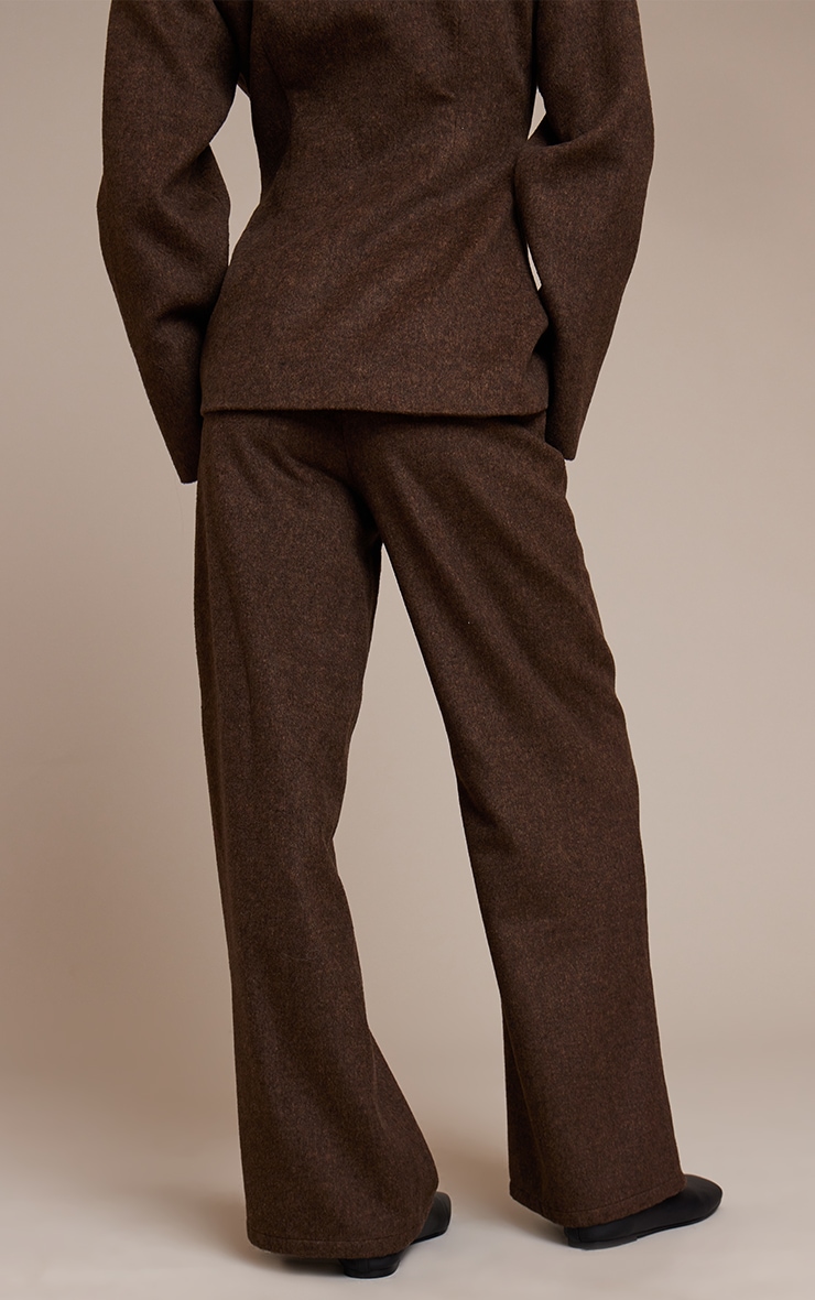 Dark Brown Brushed Pinstripe Pant image 3