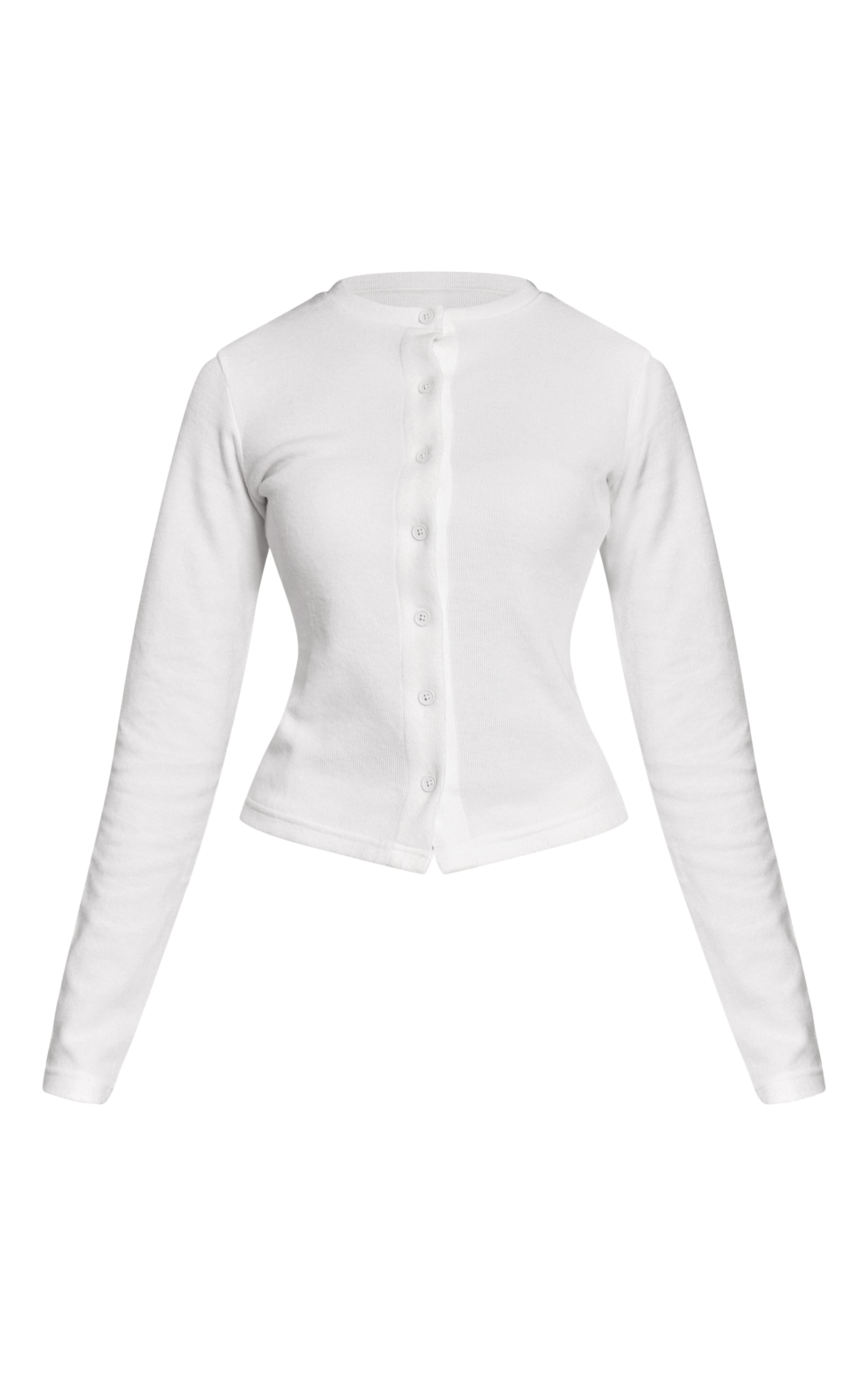Cream Soft Touch Button Down Top image 5