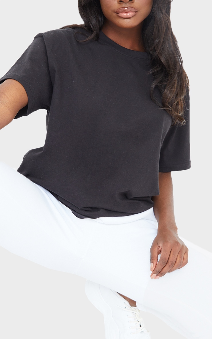 Tall Black Oversized Boyfriend T Shirt image 4