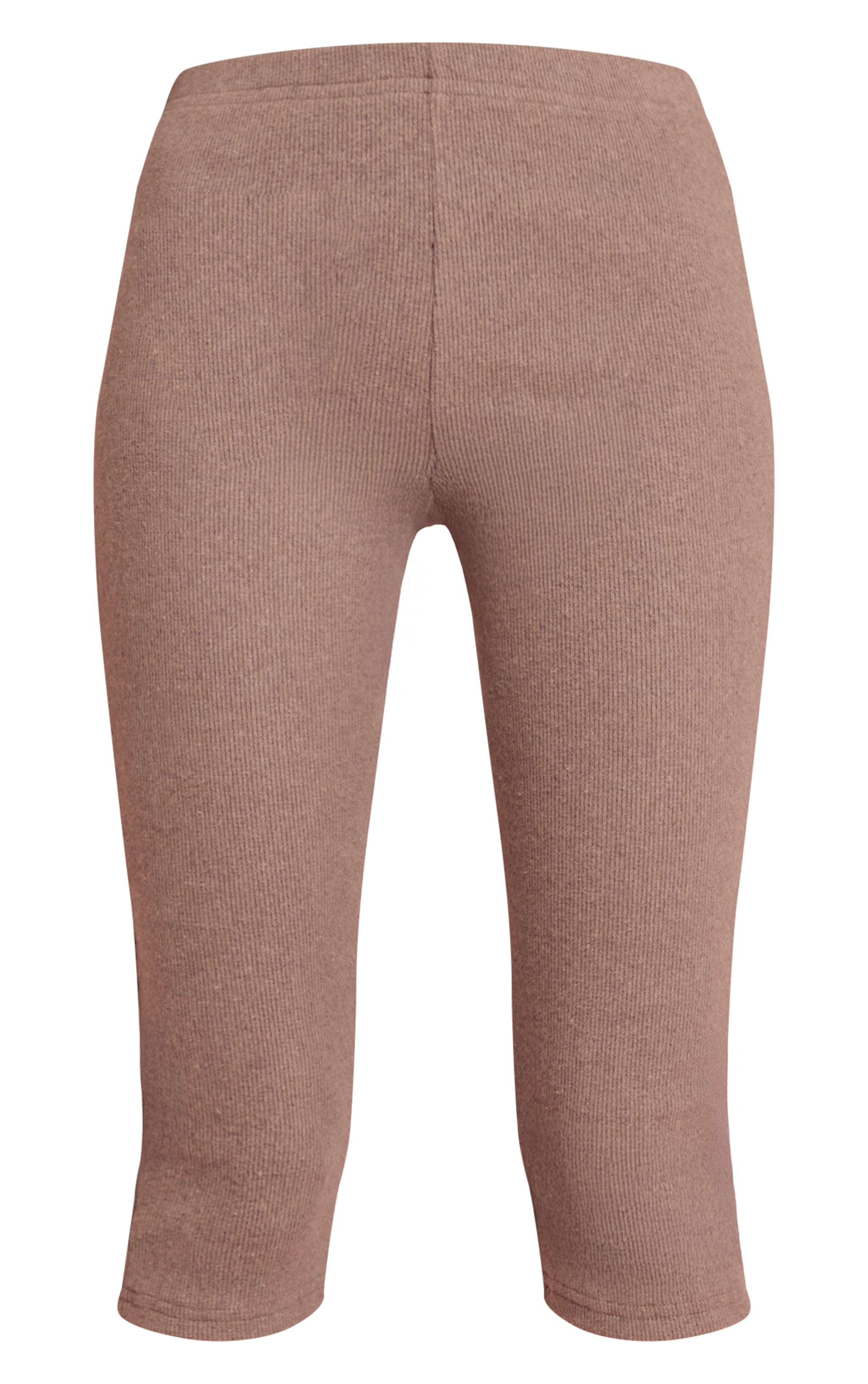 Pantalon capri épais brossé côtelé marron clair image 5