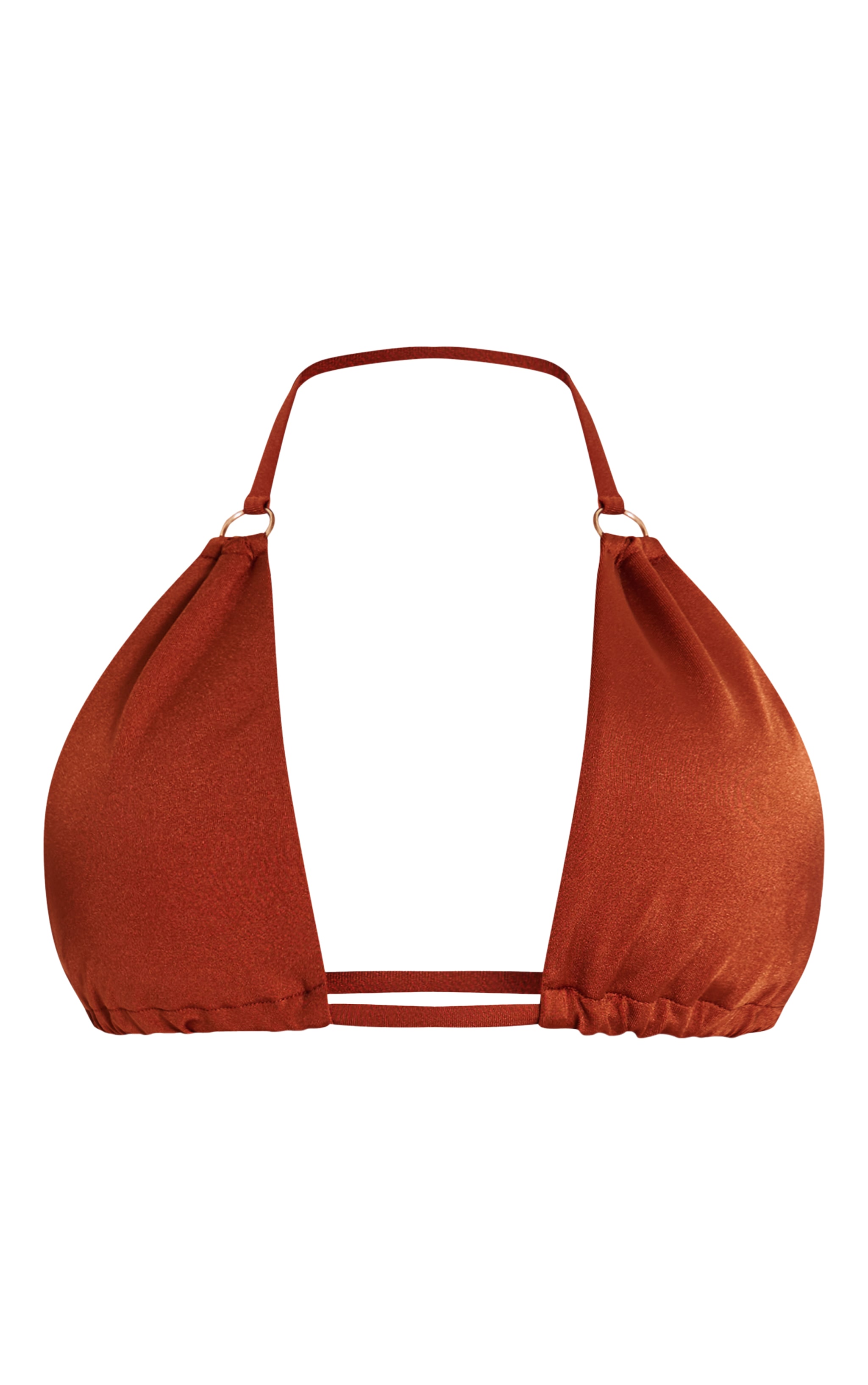 Bronze Mini O Ring High Apex Triangle Bikini Top image 5