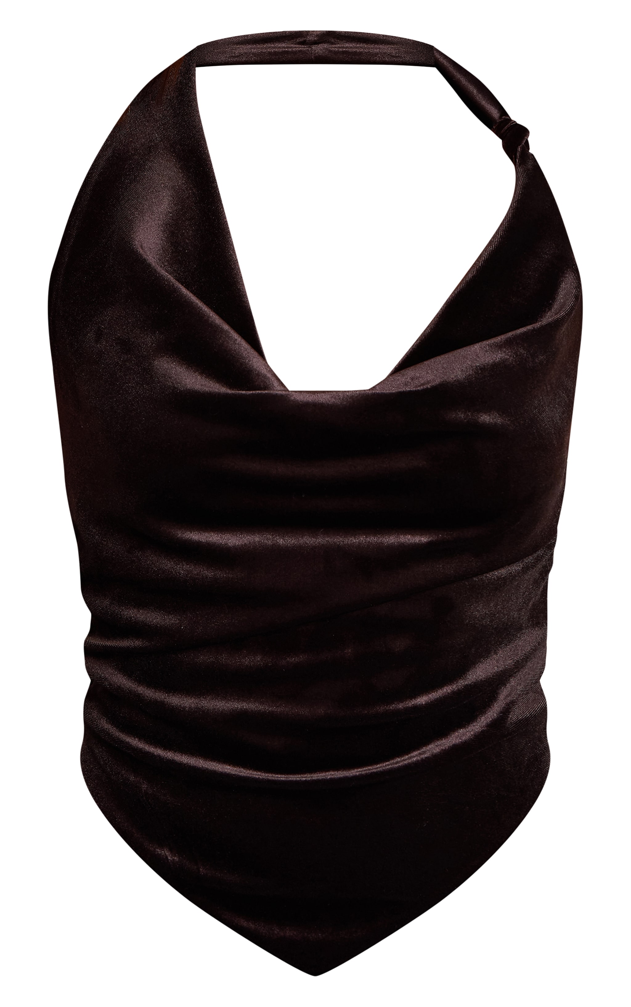 Dark Brown Velvet Ruched Mini Skirt image 6