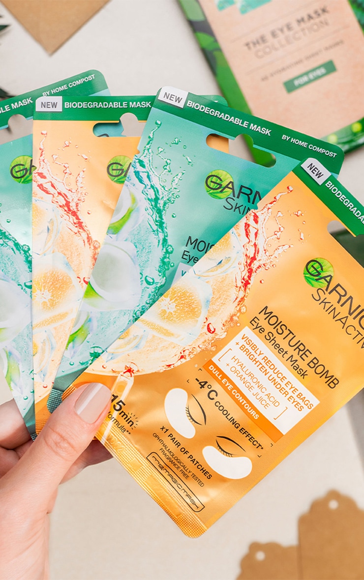 Garnier Tissue Sheet Mask Eye Mask Collection Gift Set image 1