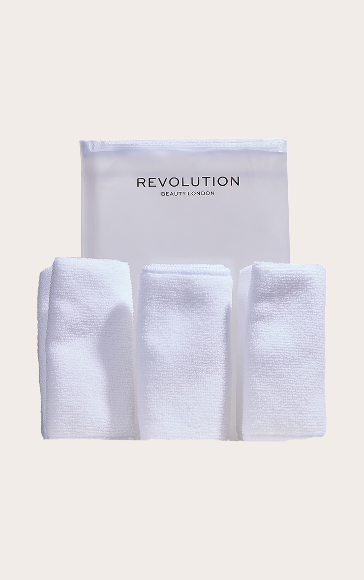 Revolution Beauty & Reusable Microfibre Cleansing Cloths image 2