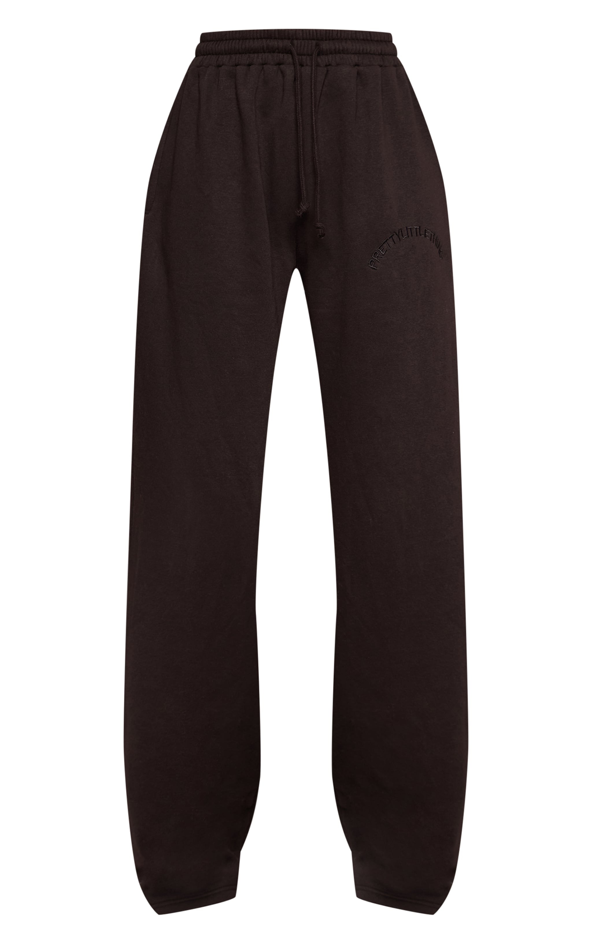 Tall Black Drawstring Wide Leg Sweatpants image 5