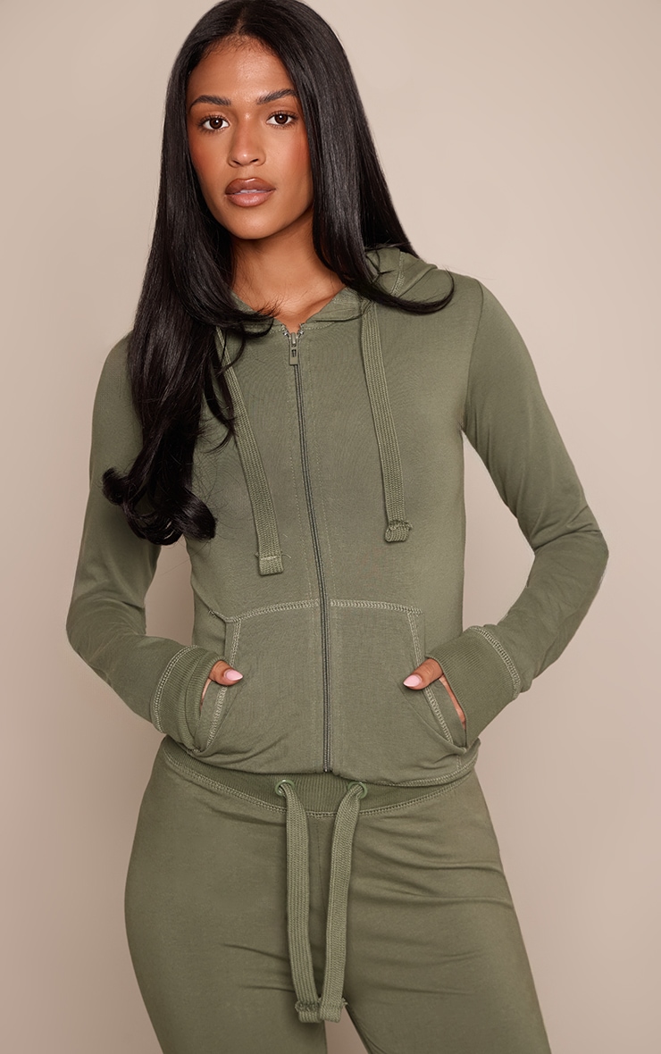 Tall Sea Green Zip Up Fitted Track Jacket