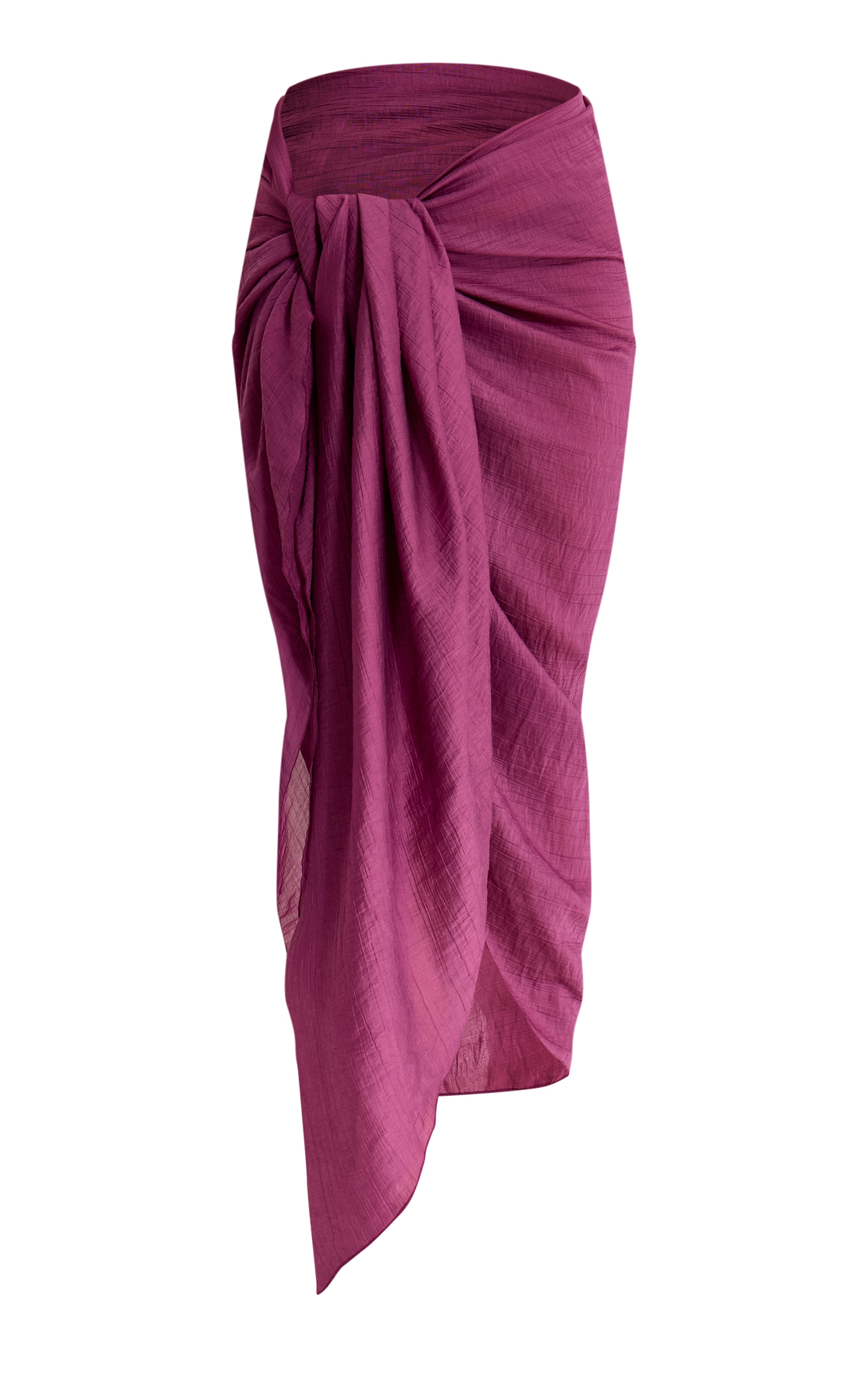 Purple Linen Look Rectangle Sarong image 6