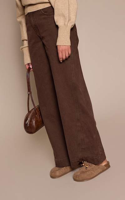 Taupe Faux Suede Tassel Detail Footbed Mule